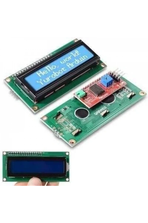 2x16 Mavi Lcd Display I2C Modüllü