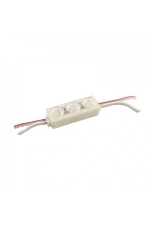 3lü Mercekli Mini Modül Led - Beyaz 12V 0.5W