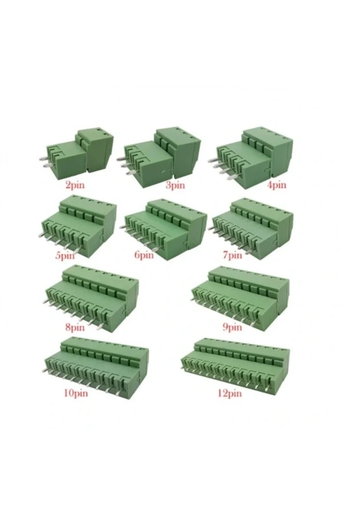 3 Pin 3.81mm Geçmeli 180C Takım Klemens