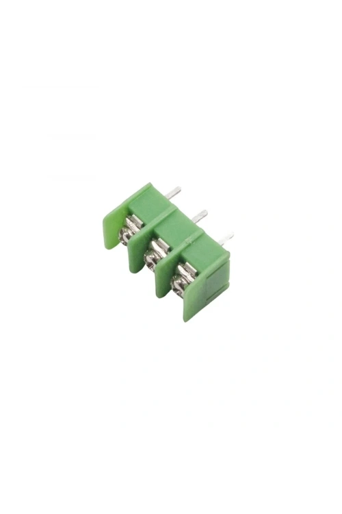 3 Pin Bariyer Klemens - 7.62mm Yeşil
