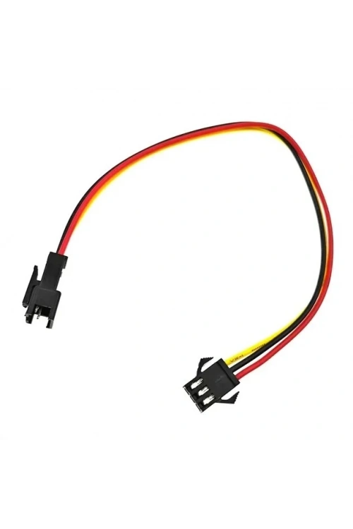 3-Pin SM 2.54mm Dişi - Erkek Uzatma Kablosu - 20cm