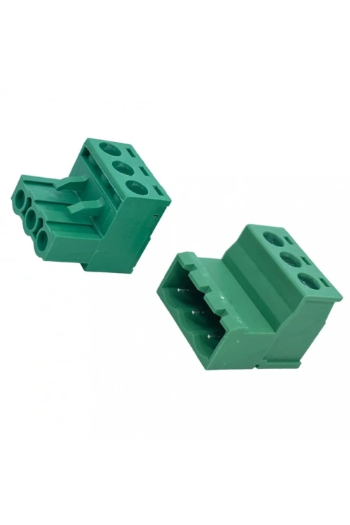 3 Pin 5.08mm Kablo Birleştirici Klemens Erkek-Dişi Set