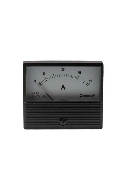 30A Analog Ampermetre - Panel Tipi Ölçü Aleti KLY-T670