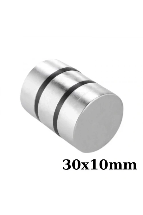 30x10mm Neodyum Güçlü Mıknatıs - Neodim Magnet
