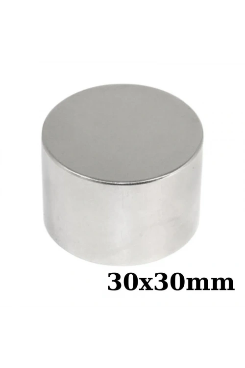 30x30mm Neodyum Güçlü Mıknatıs - Neodim Magnet