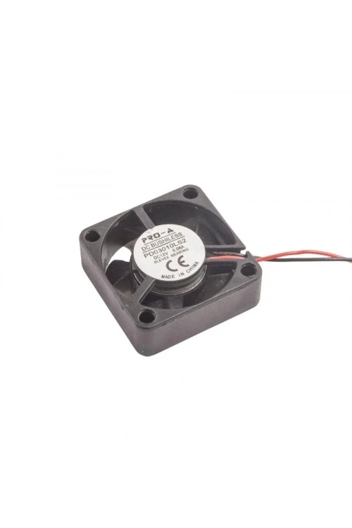 30x30x10mm 12V 0.08A Fan 2 Kablolu