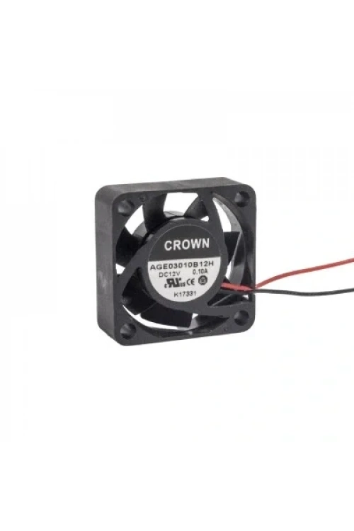 30x30x10mm 12V 0.10A Fan 2 Kablolu
