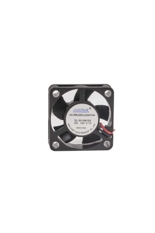 30x30x10mm 12V 0.13A Fan 2 Kablolu