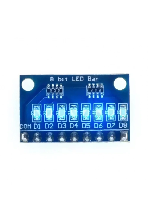 3,3V 5V 8-Bit Mavi LED Modülü - Katot