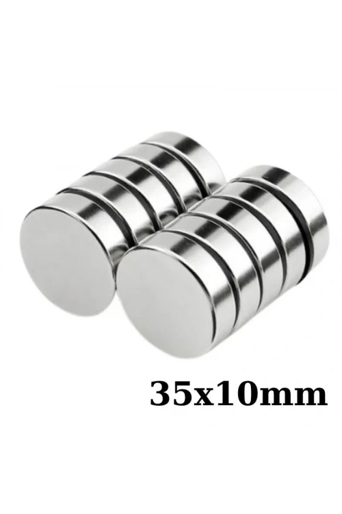 35x10mm Neodyum Güçlü Mıknatıs - Neodim Magnet
