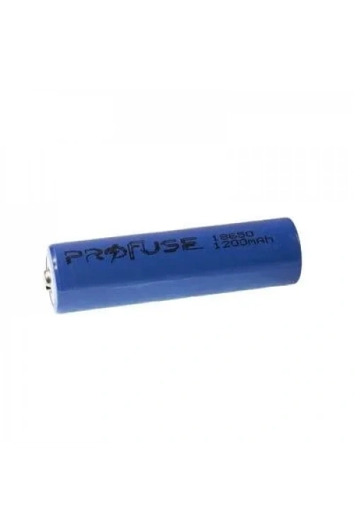 3.7V 1200mAh 18650 Li-ion Şarjlı Pil - Başlı
