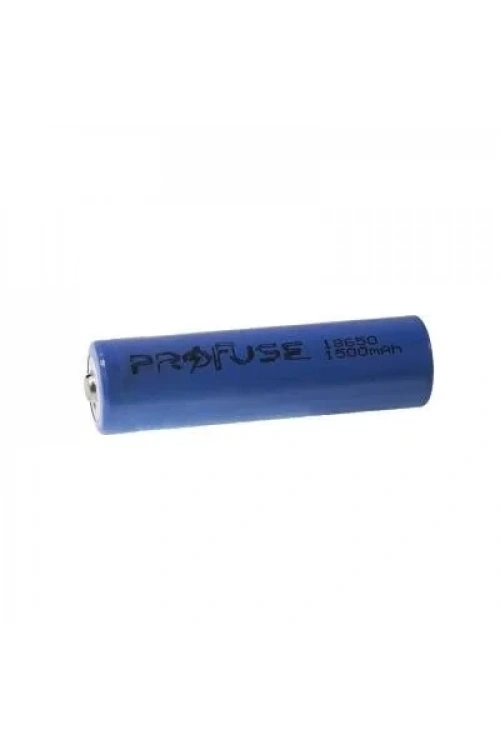 3.7V 1500mAh 18650 Li-ion Şarjlı Pil - Başlı