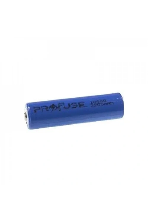 3.7V 2200mAh 18650 Li-ion Şarjlı Pil - Başlı