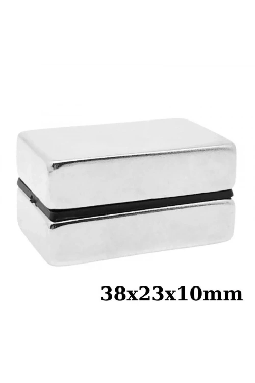 38x23x10mm Neodyum Güçlü Mıknatıs - Neodim Magnet