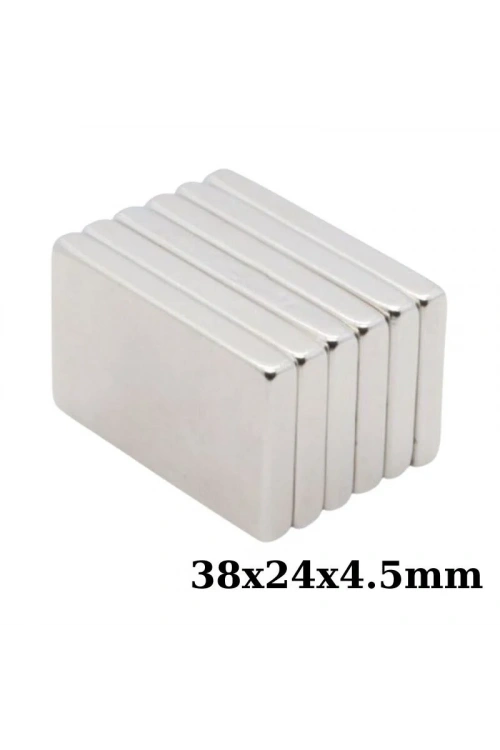 38x24x4.5mm Neodyum Güçlü Mıknatıs - Neodim Magnet