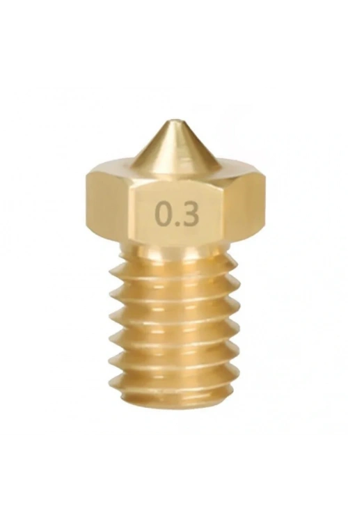 3D Yazıcı-Printer M6 1.75mm / 0.3mm V5-V6 Pirinç Nozzle