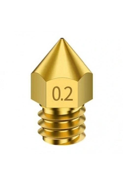 3D Yazıcı-Printer MK8 0.2mm Pirinç Nozzle