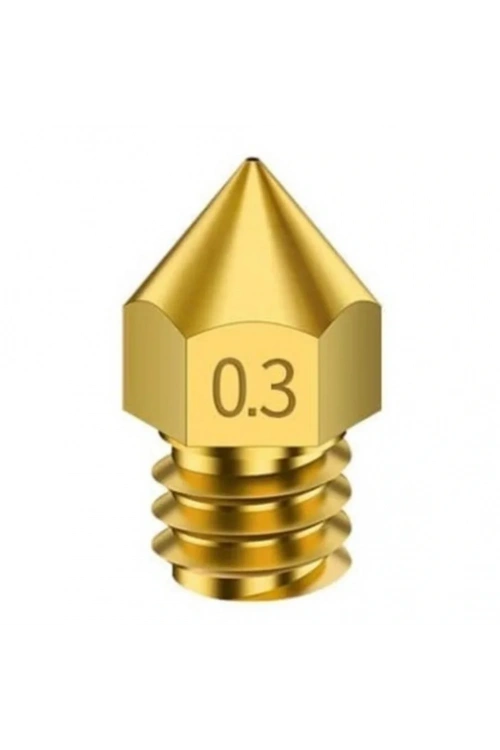 3D Yazıcı-Printer MK8 0.3mm Pirinç Nozzle
