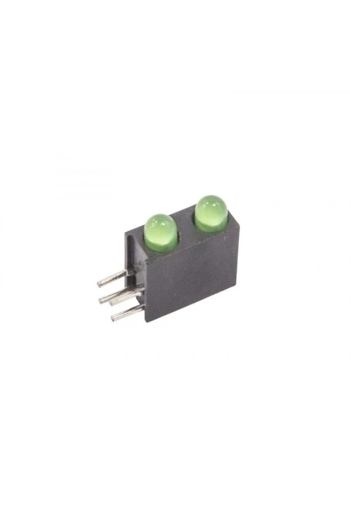 3mm 2li Yeşil Led - Led Yuvası Dahil