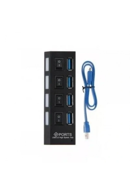 4 Port USB 3.0 Çoklayıcı On Off Anahtarlı