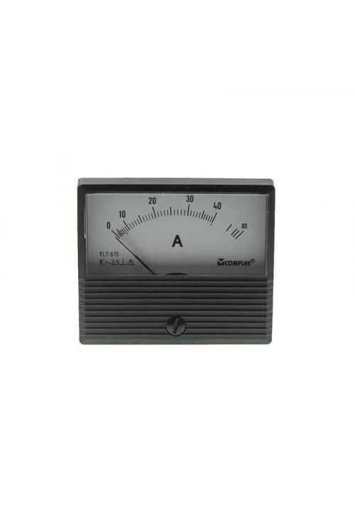 40A Analog Ampermetre - Panel Tipi Ölçü Aleti KLY-T670