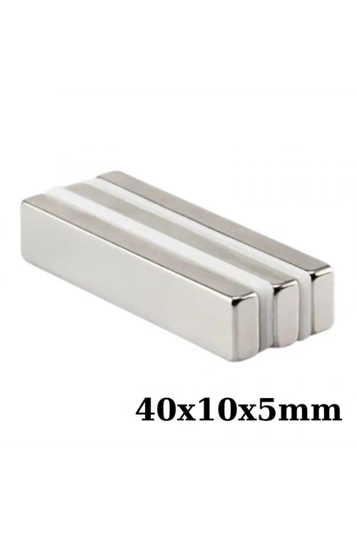 40x10x5mm Neodyum Güçlü Mıknatıs - Neodim Magnet