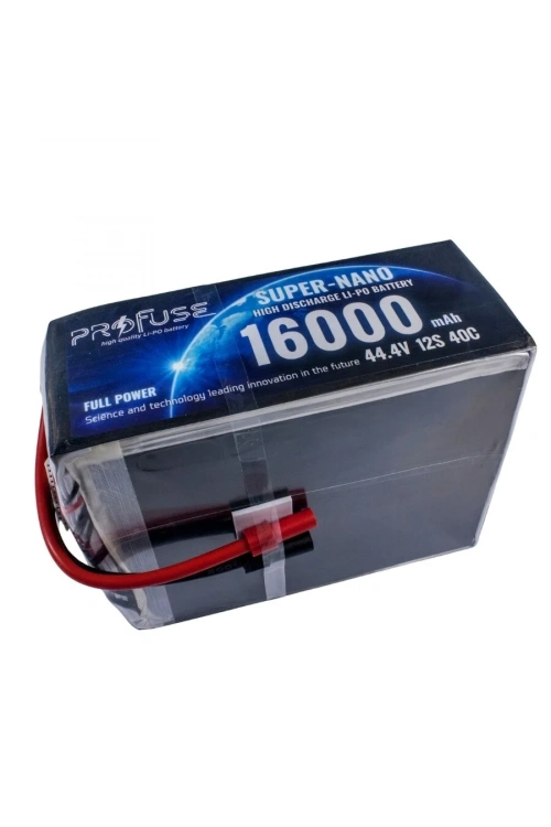44.4V 12S 16000mAh 60C Lipo Batarya