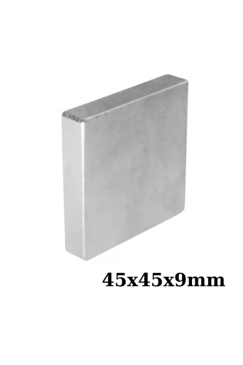 45x45x9mm Neodyum Güçlü Mıknatıs - Neodim Magnet