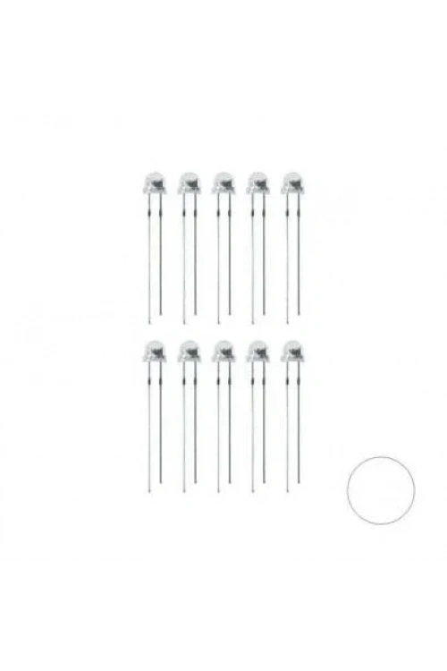 4.8mm Gün Işığı Mantar Led Paketi - 10 Adet