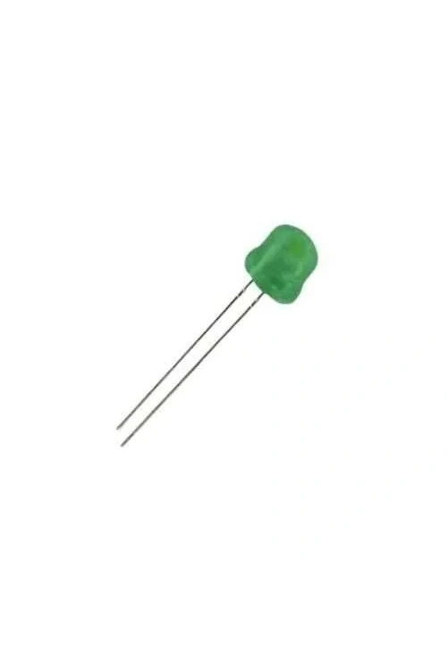 4.8mm Yeşil Mantar Led Paketi - 10 Adet