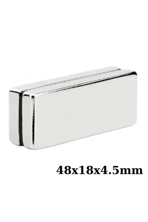 48x18x4.5mm Neodyum Güçlü Mıknatıs - Neodim Magnet