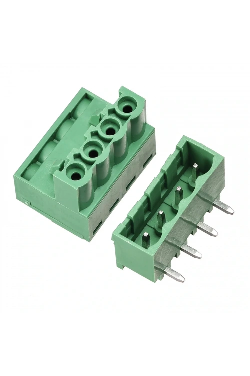 4 Pin 7.62mm Geçmeli 90C Takım Klemens