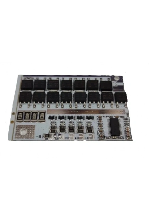 4S 100A LiFePO4 Balanslı BMS Kartı Beyaz PCB