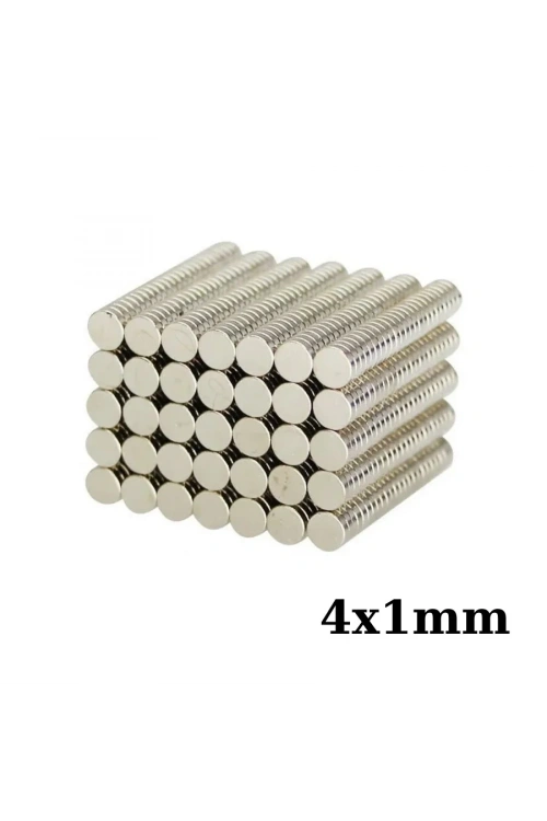 4x1mm Neodyum Güçlü Mıknatıs - Neodim Magnet