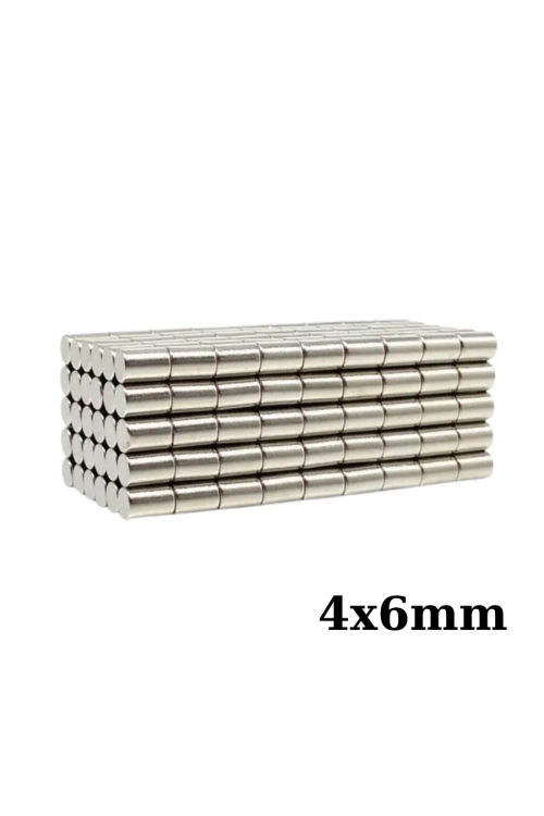 4x6mm Neodyum Güçlü Mıknatıs - Neodim Magnet