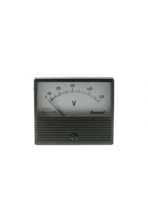 500V Analog Voltmetre - Panel Tipi Ölçü Aleti KLY-T670