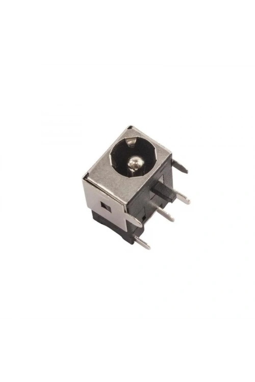 5.5x2.5mm DC Jack Şasesi - Yandan İğne Bacak