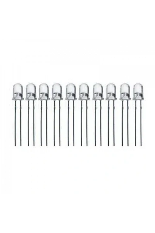 5mm Beyaz Led Paketi - 10 Adet