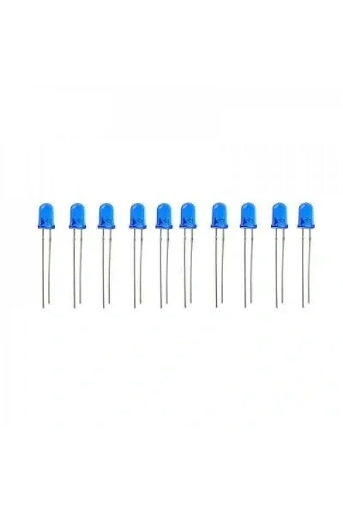 5mm Mavi Led Paketi - 10 Adet