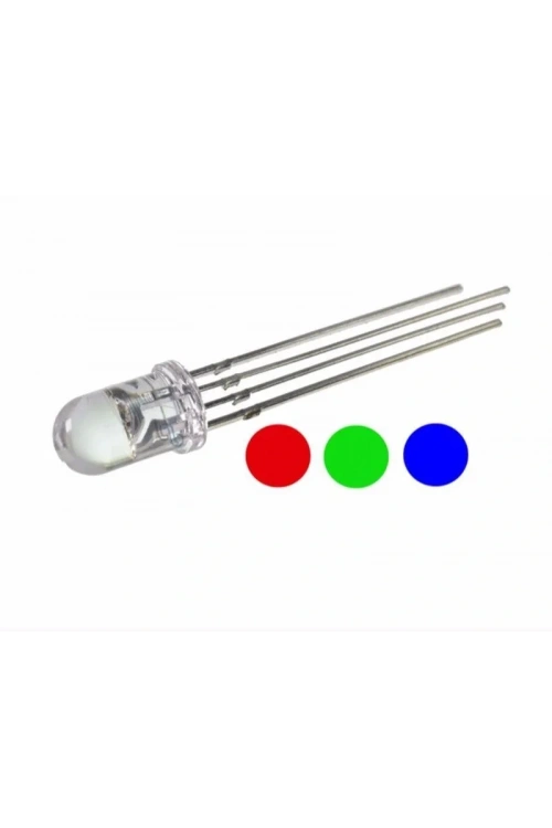 5mm RGB Led Ortak Katot - 4 Pin