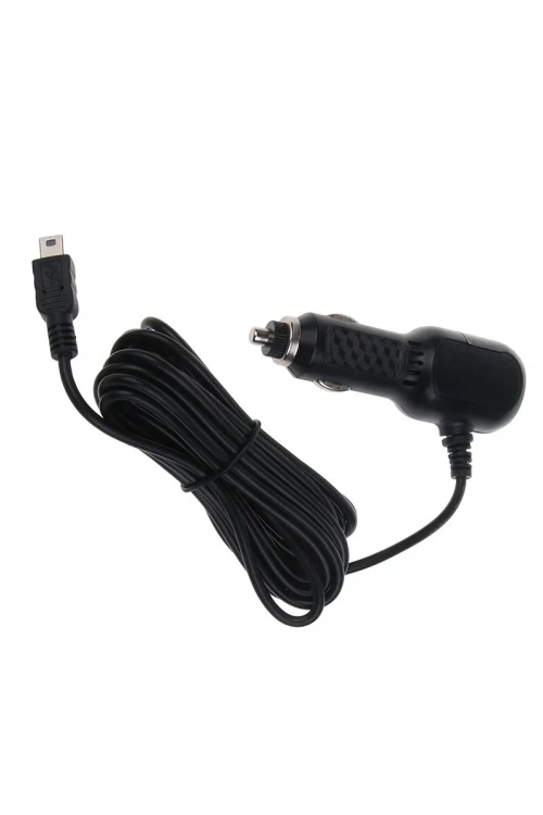 5V 2,4A Çift USB Araç Çakmaklık Şarj Cihazı Mini USB Çıkışlı - 3,5m Kablo