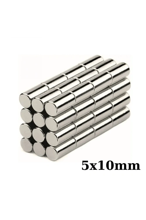 5x10mm Neodyum Güçlü Mıknatıs - Neodim Magnet