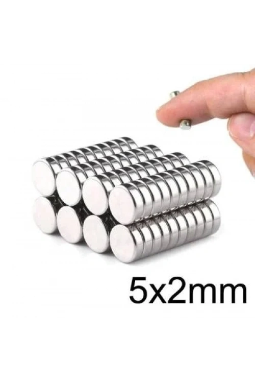 5X2mm Neodyum Güçlü Mıknatıs - Neodim Magnet