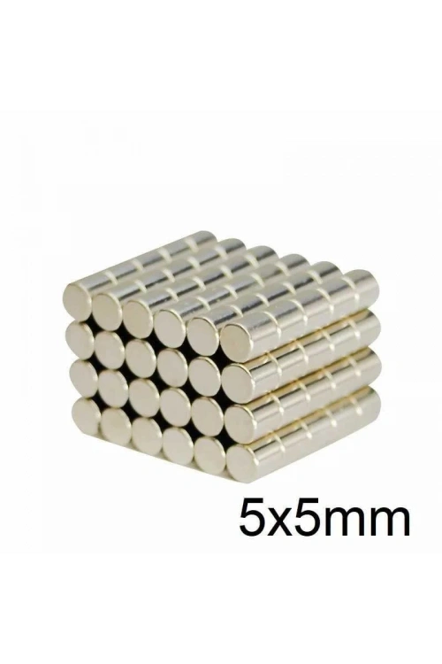 5X5mm Neodyum Güçlü Mıknatıs - Neodim Magnet