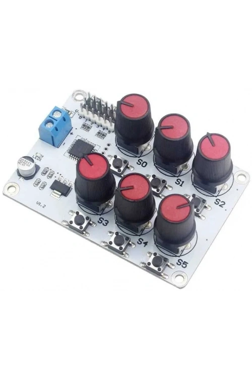 6 Kanal Potansiyometreli Servo Motor Kontrol Kartı