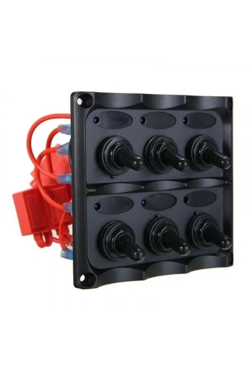 6lı ON-OFF Toggle Switch Panel