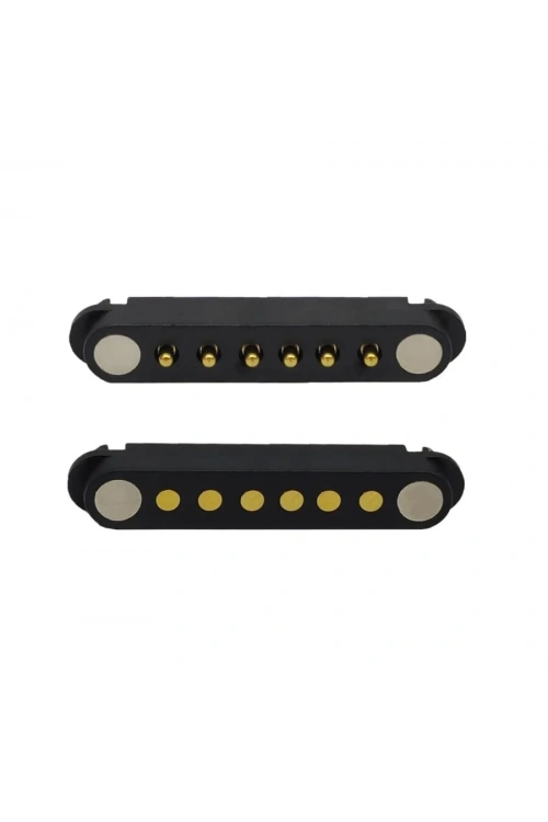 6-Pin 2.54mm Pogo Pin Manyetik Konnektör Takımı