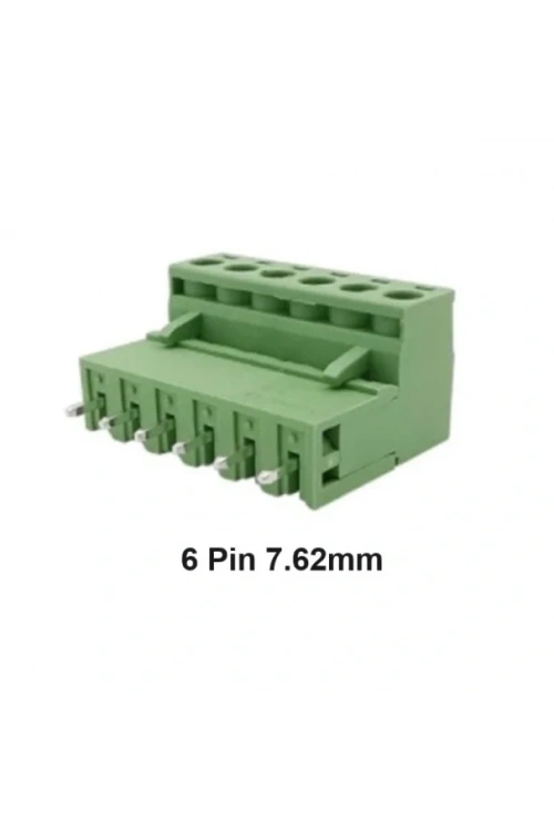 6 Pin 7.62mm Geçmeli 180C Takım Klemens