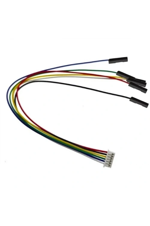 6-Pin JST 1.25mm Dişi - 2.54mm Dişi Dupont Dönüştürücü Kablo - 20cm
