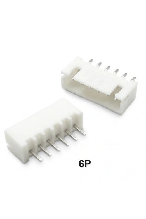 6 Pin JST-XHB 2.54 Düz Tunik Konnektör Erkek